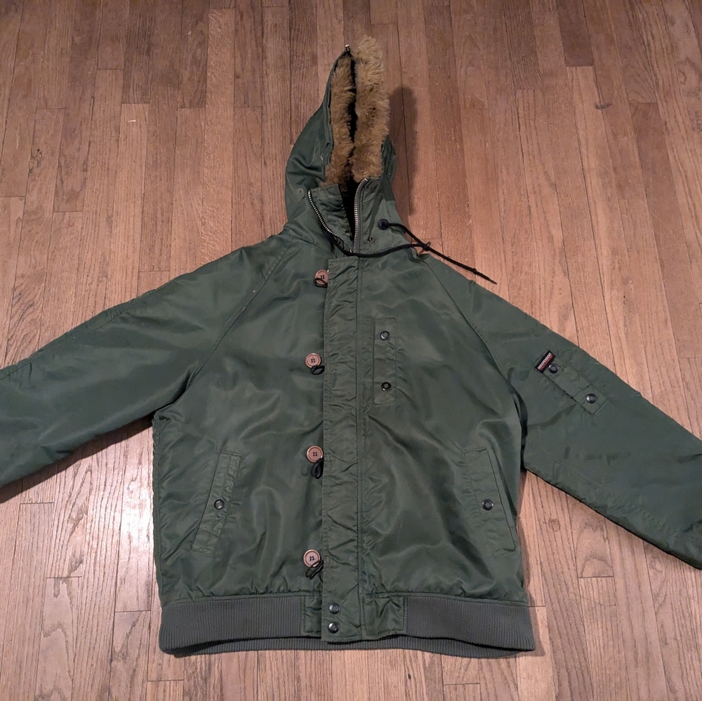 Vintage Independent men's bomber coat..size large.. excellent condition